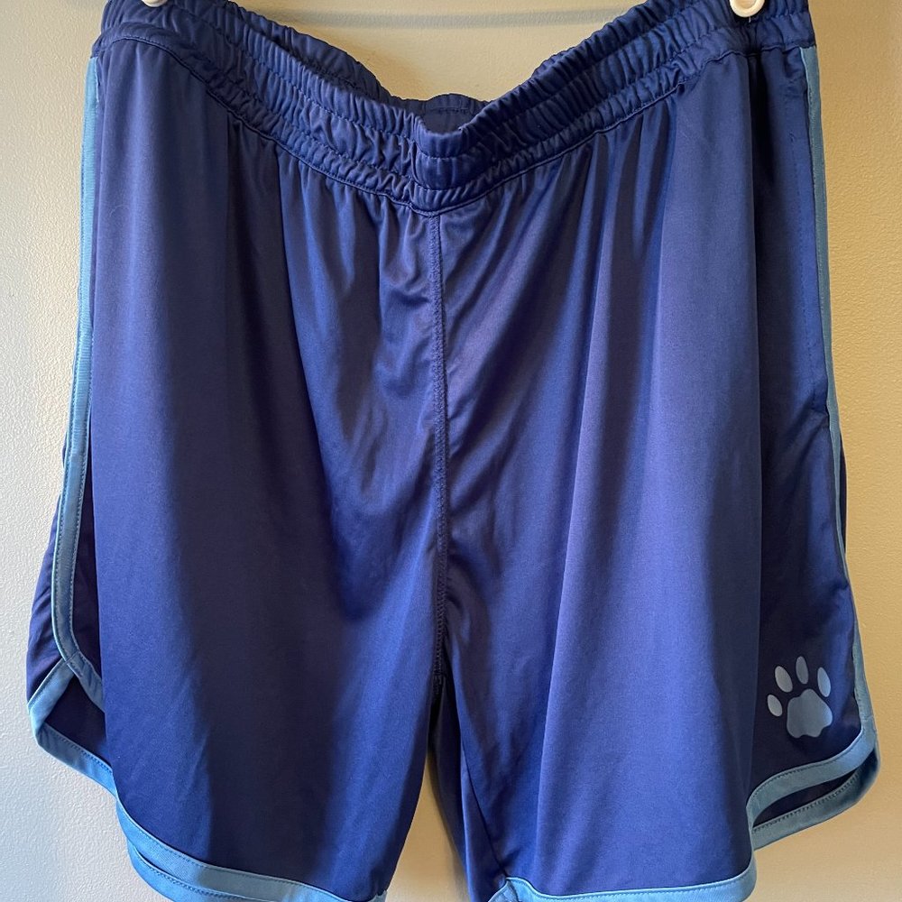 Paw Print Contrast Athletic Shorts